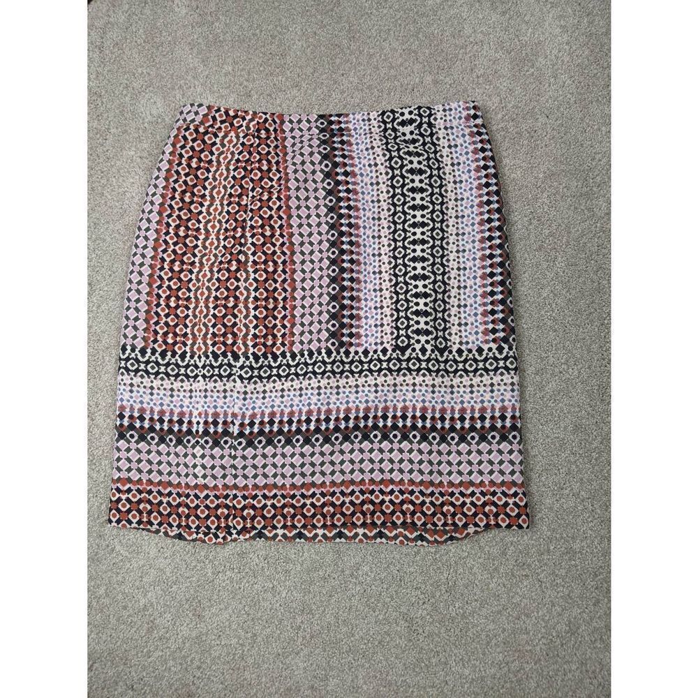 J. Crew Women’s Multicolor Geometric Drapey Mini Pencil Skirt Size 4P